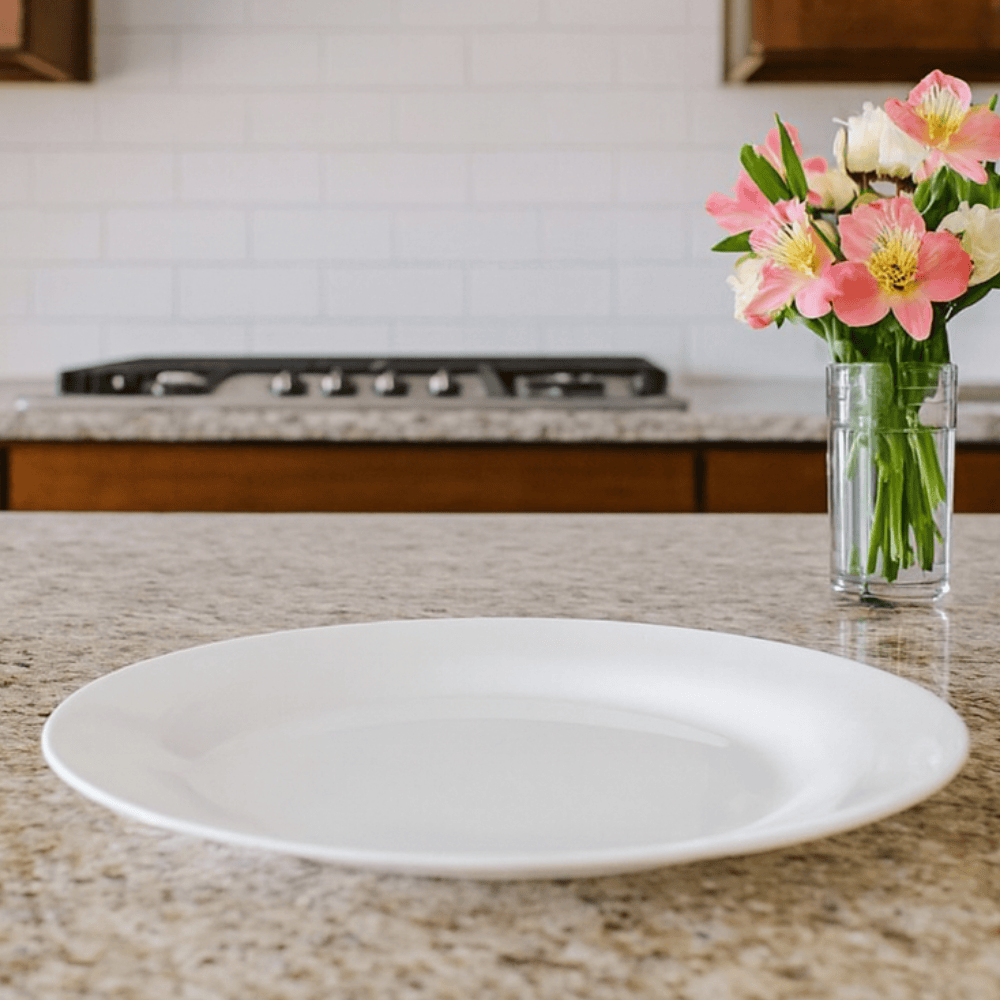 Prato Opaline Menu Raso 24Cm Nadir- Cx 12 Unidades