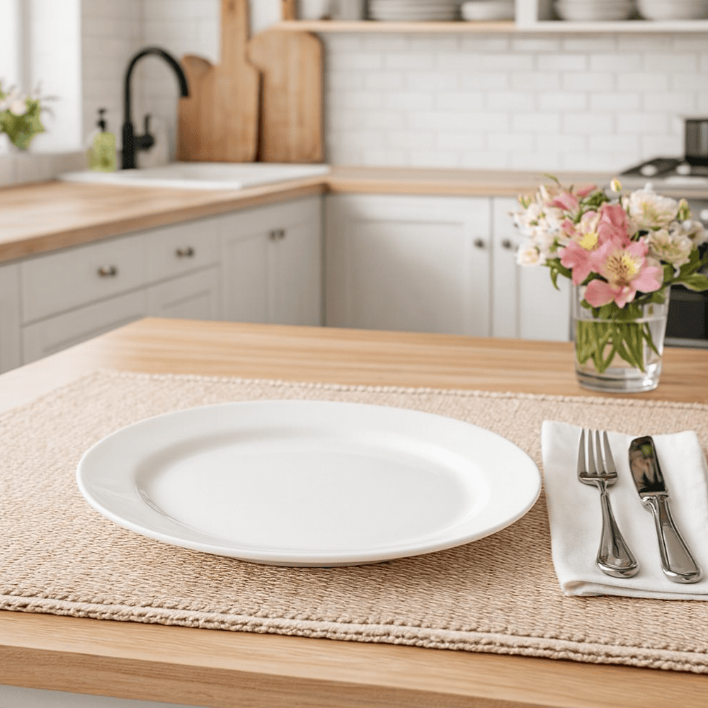 Prato Opaline Menu Raso 24Cm Nadir- Cx 12 Unidades