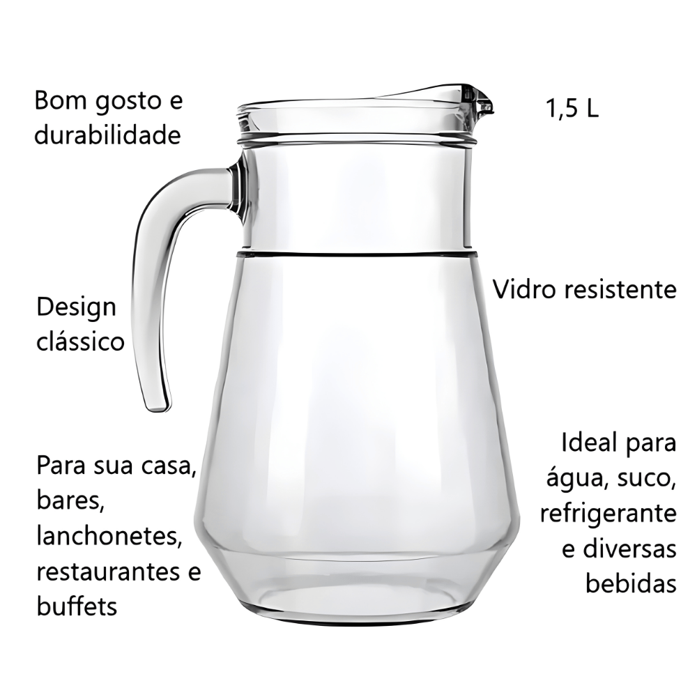 Jarra Bar 1,55L - Cx 3 Unidades