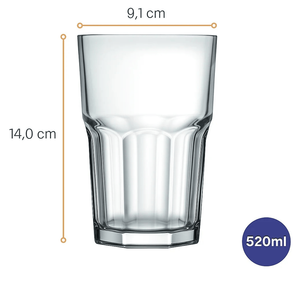 Copo Bristol Ld 520Ml - Cx 6 Unidades