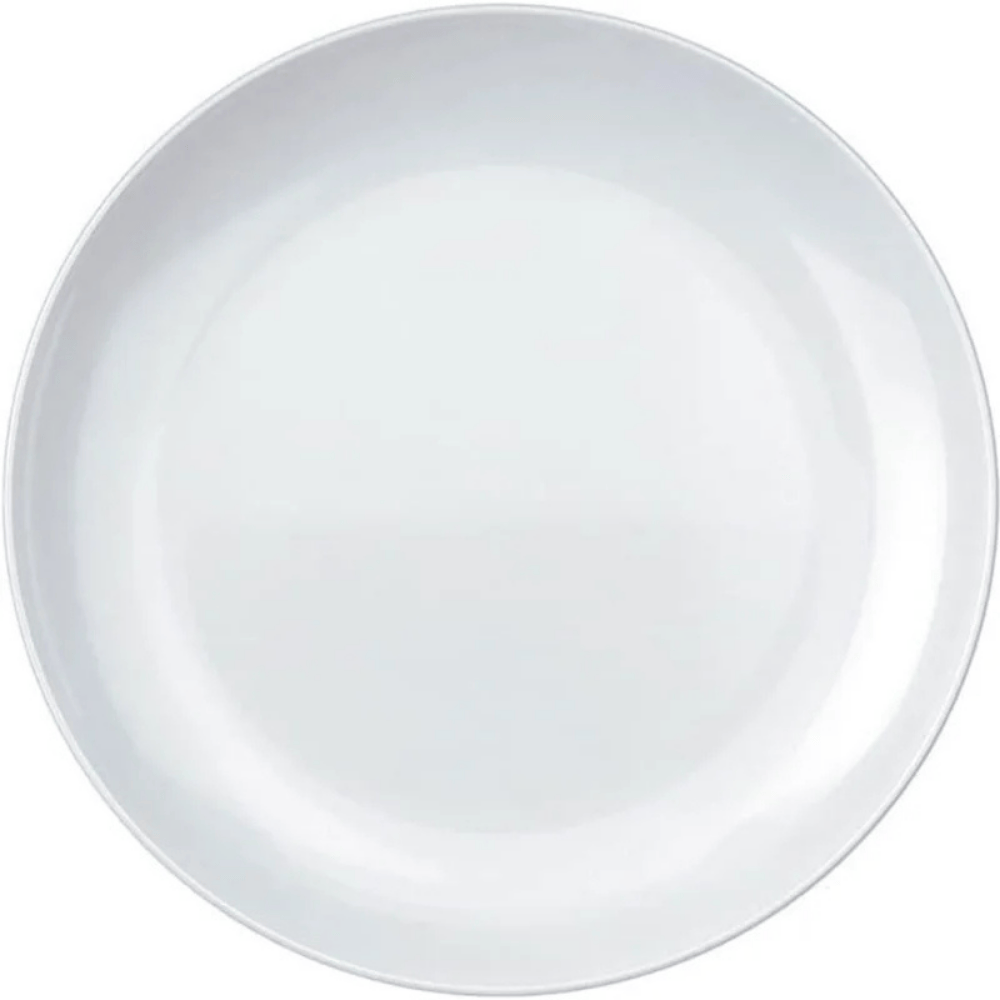 Prato Opaline Blanc Fundo - Cx 12 Unidades