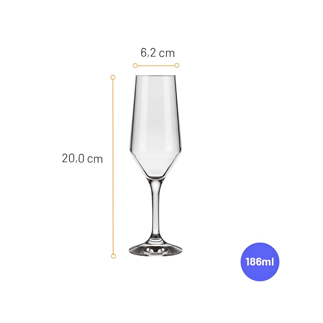 Taça Champanhe Buffet 186Ml - Cx 12 Unidades