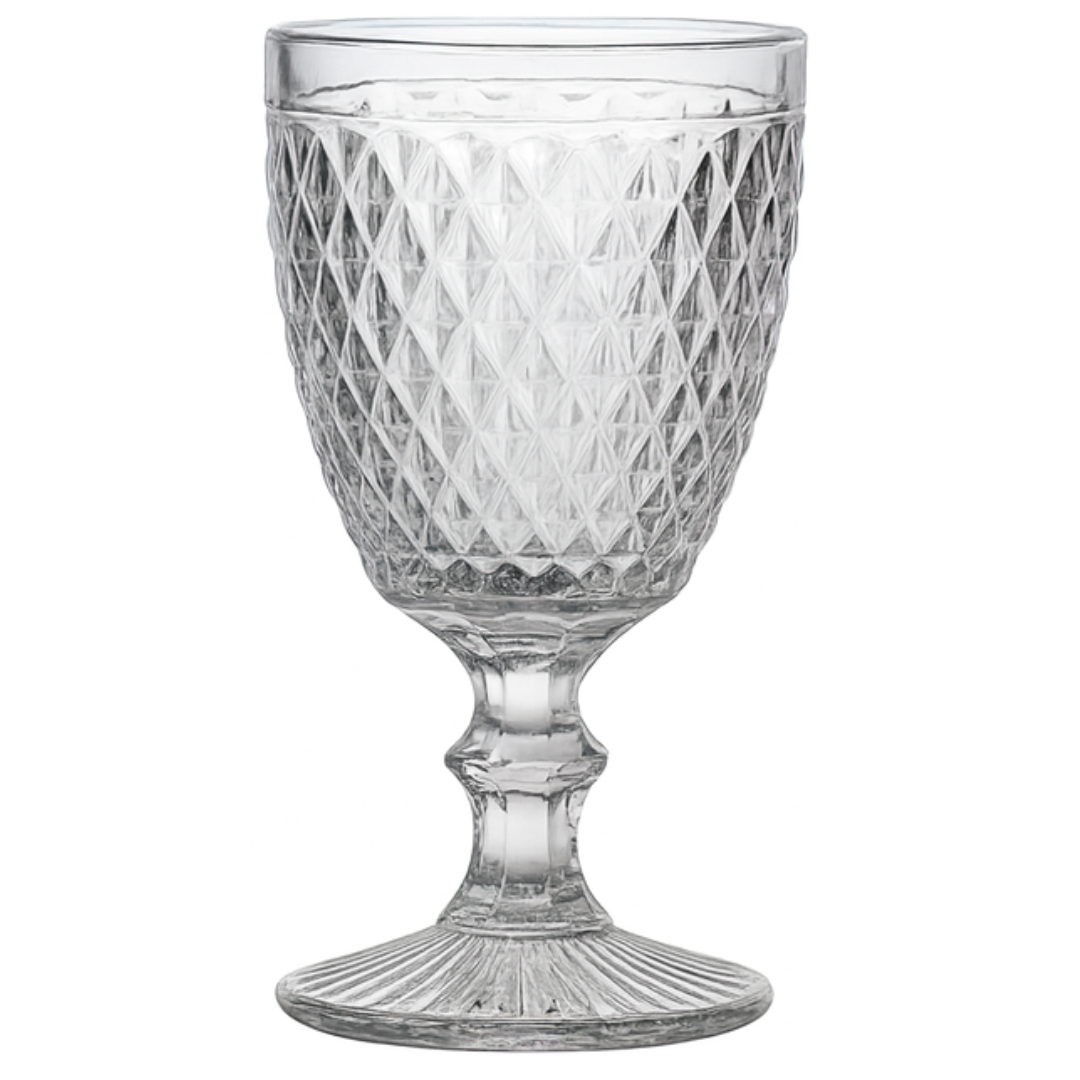 Taça De Vidro Safira Colorida 310Ml Chazak- Cx 6 Unidades