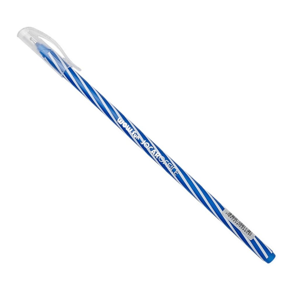 Caneta Esferográfica Wow Fun 0,7Mm Azul Leo&Leo - Cx 6 Unidades