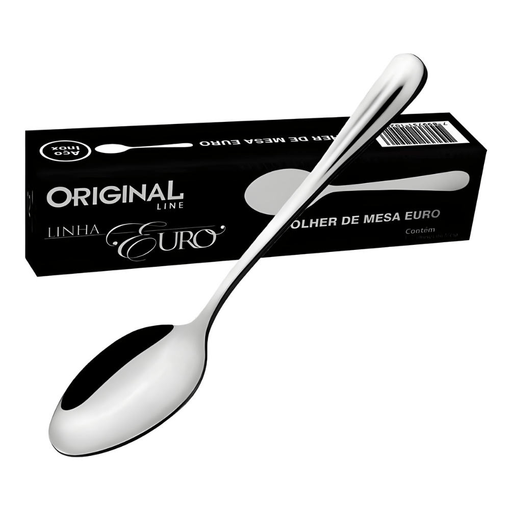 Colher De Mesa Euro Original Line - Cx 6 Unidades