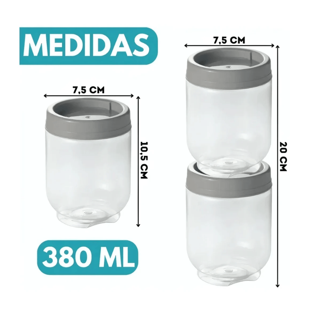 Organizador Gire E Trave 380Ml Plasútil - Cx 6 Unidades