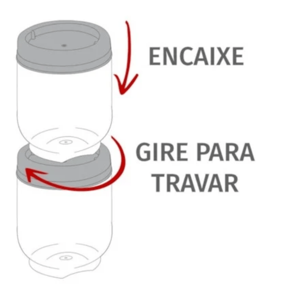 Organizador Gire E Trave 380Ml Plasútil - Cx 6 Unidades