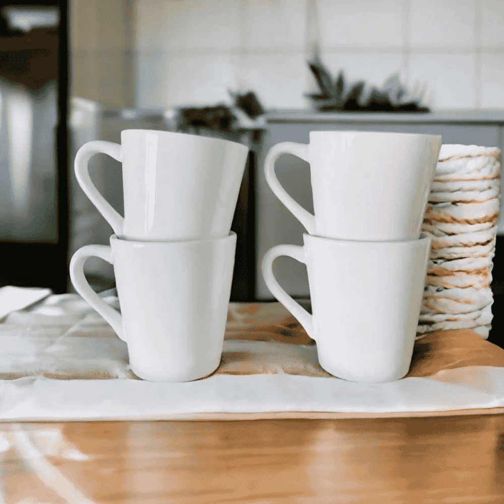 Caneca Tulipa 250Ml Branca Rr - Cx 6 Unidades