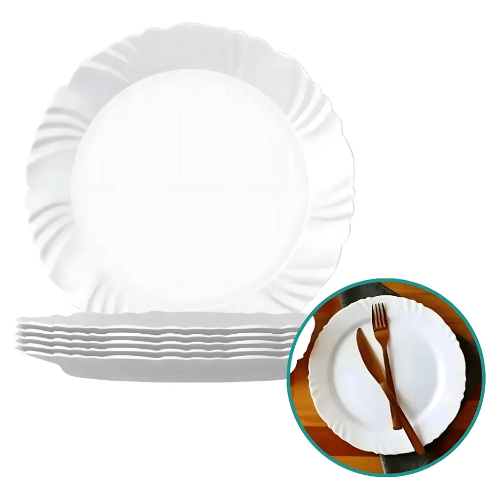 Prato Opaline Petala Raso 25,5Cm Nadir - Cx 6 Unidades