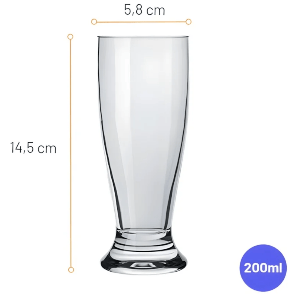 Copo Tulipa 200Ml Cerveja Nadir- Cx 6 Unidades