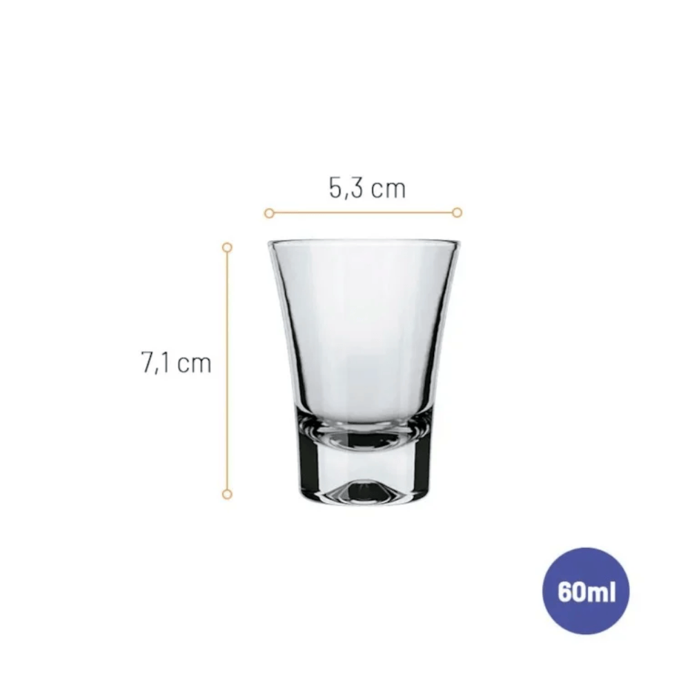 Copo Olé Dose 60Ml Nadir - Cx 6 Unidades