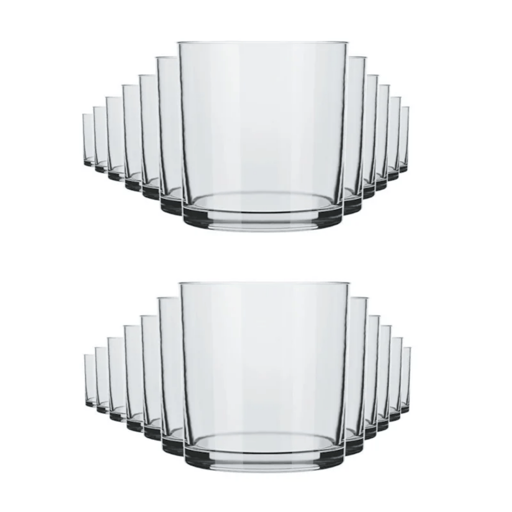 Copo Cylinder Rocks 320Ml Nadir - Cx 6 Unidades