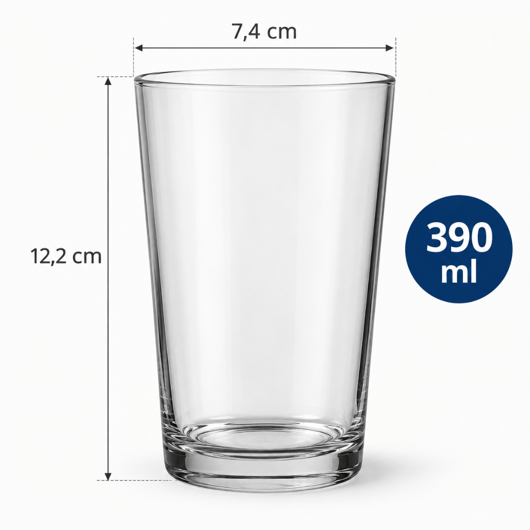 Copo Long Drink Suco e Refrigerante 390ml Nadir - Cx 6 Unidades
