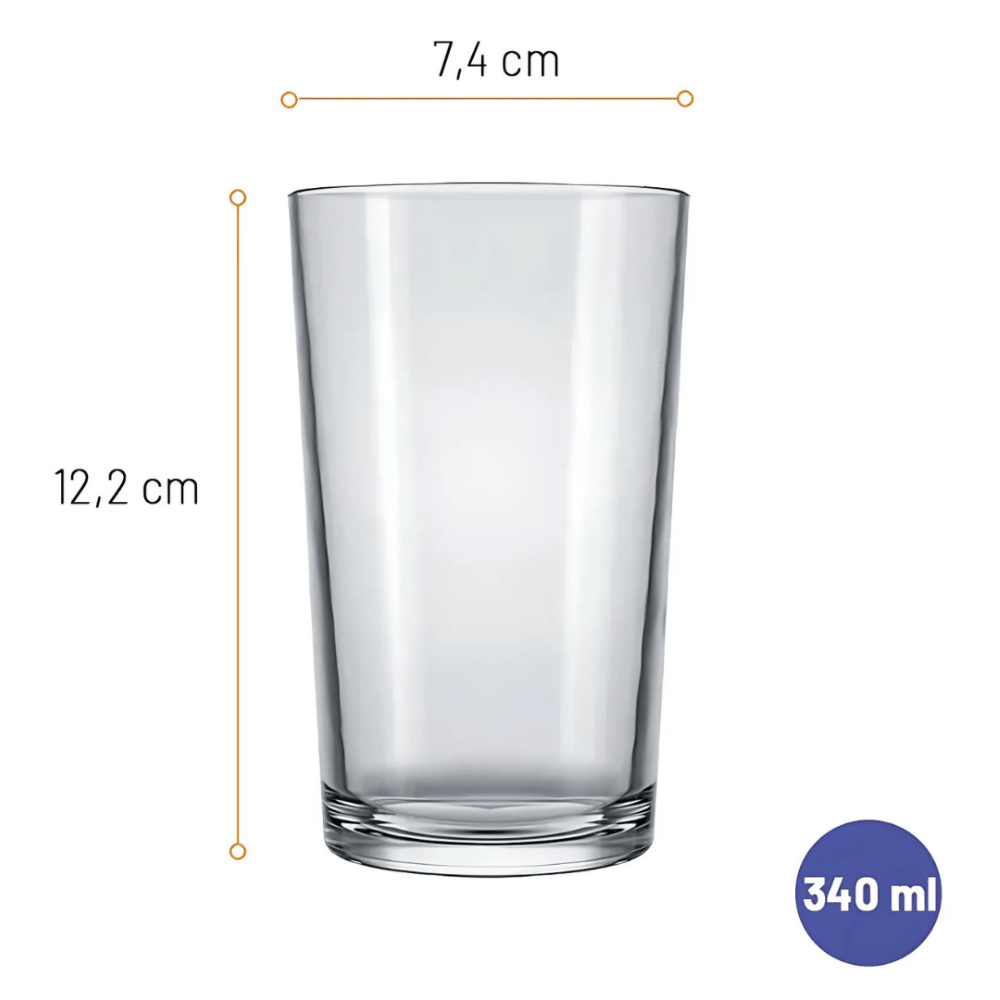 Copo Ld Suco E Refrigerante 390Ml Nadir- Cx 6 Unidades