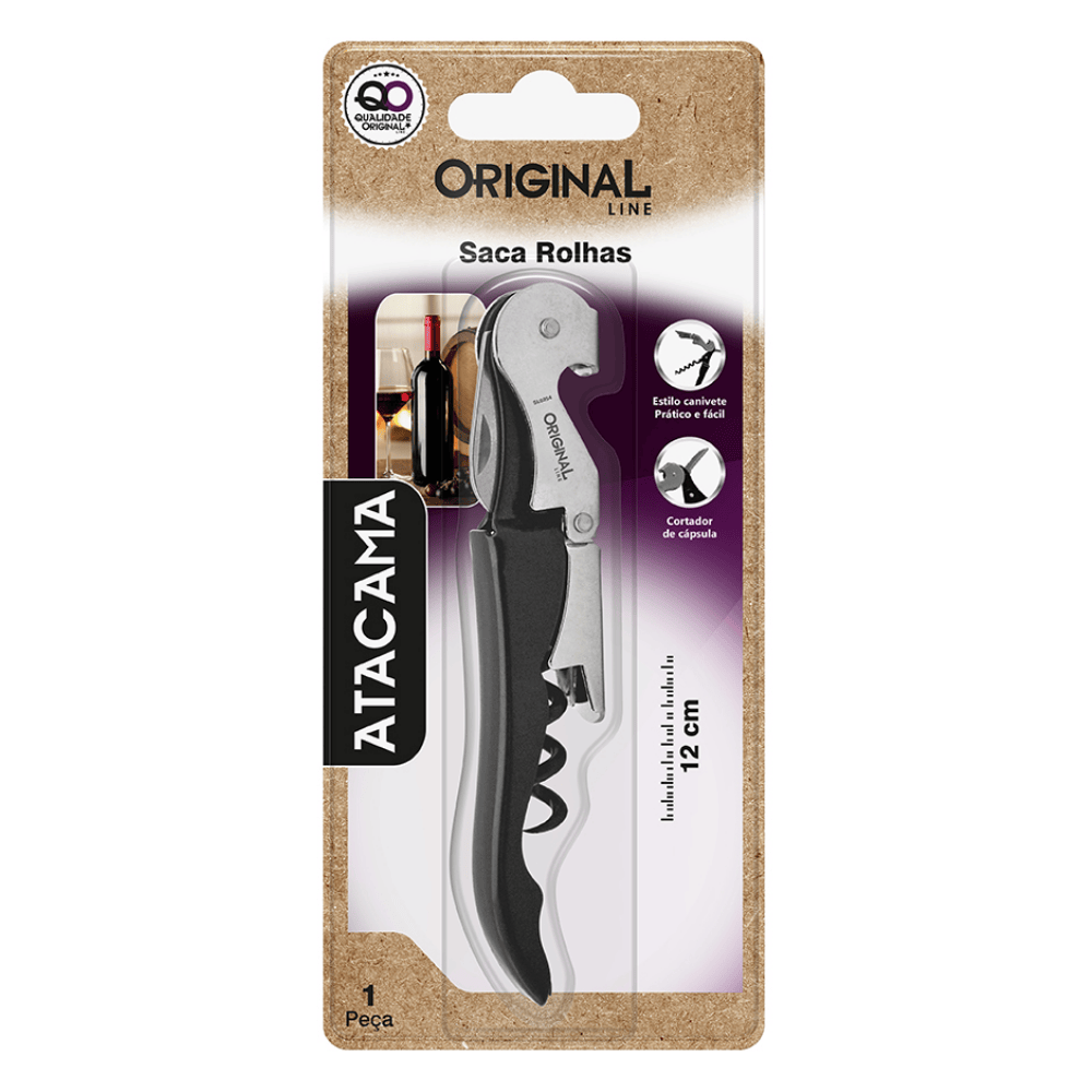 Saca-Rolhas Atacama Preto Original Line